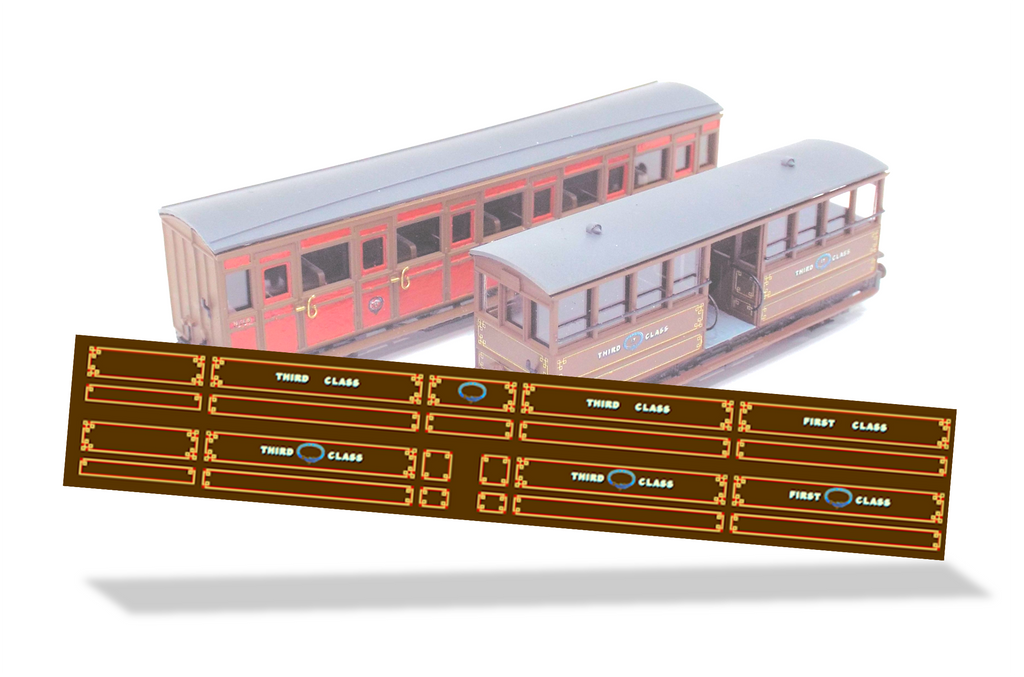 Talyllyn Railway Carriages 17 and 18 Decals