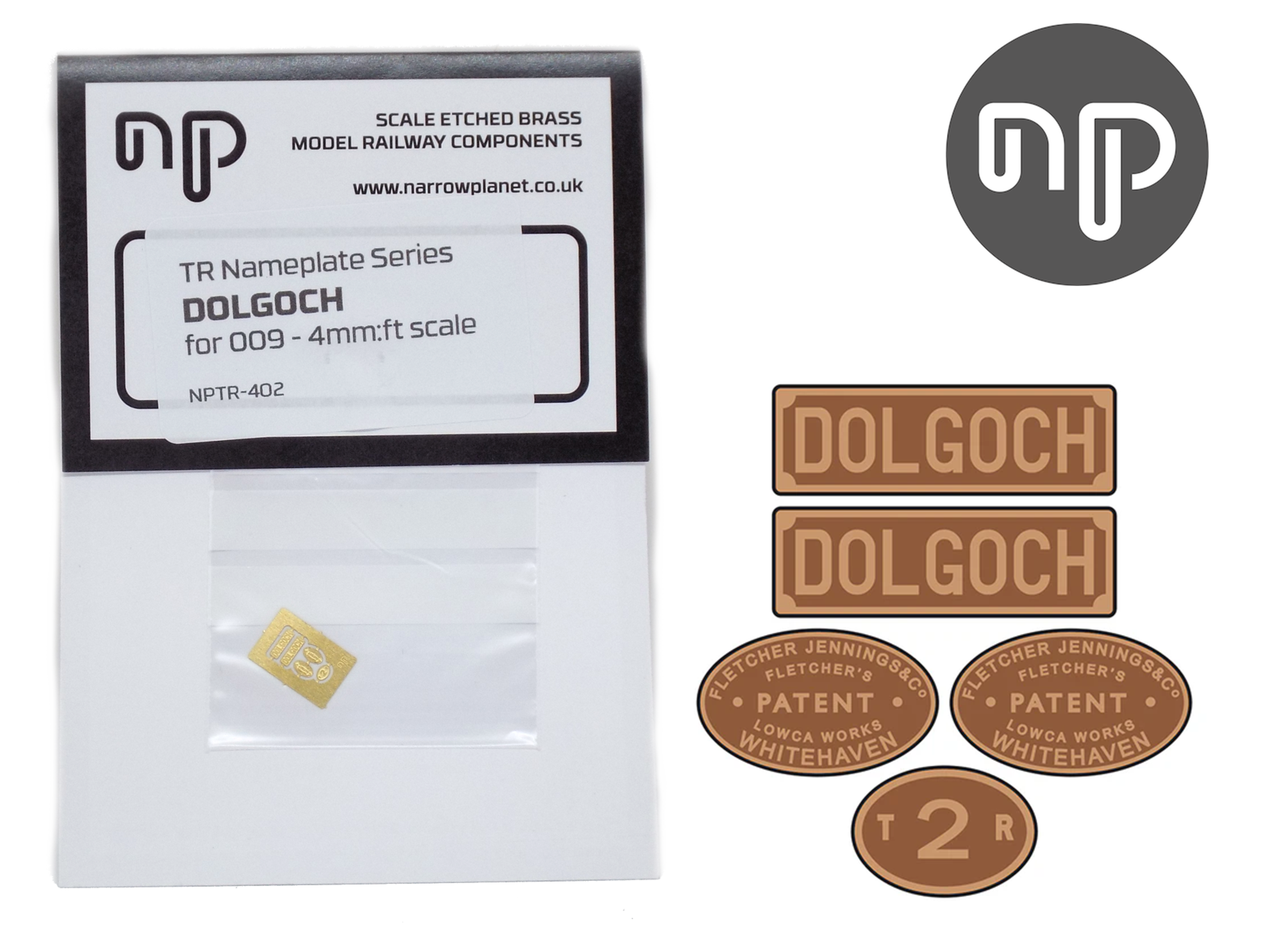 'Dolgoch' loco set plates