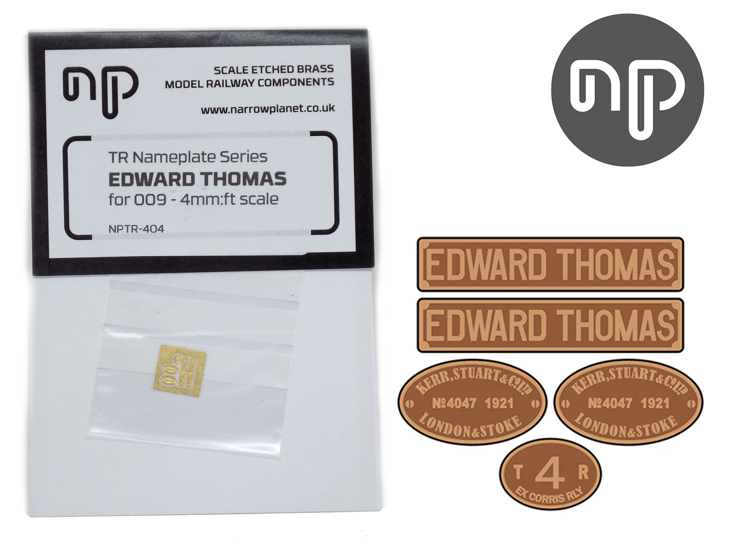 'Edward Thomas' loco set plates