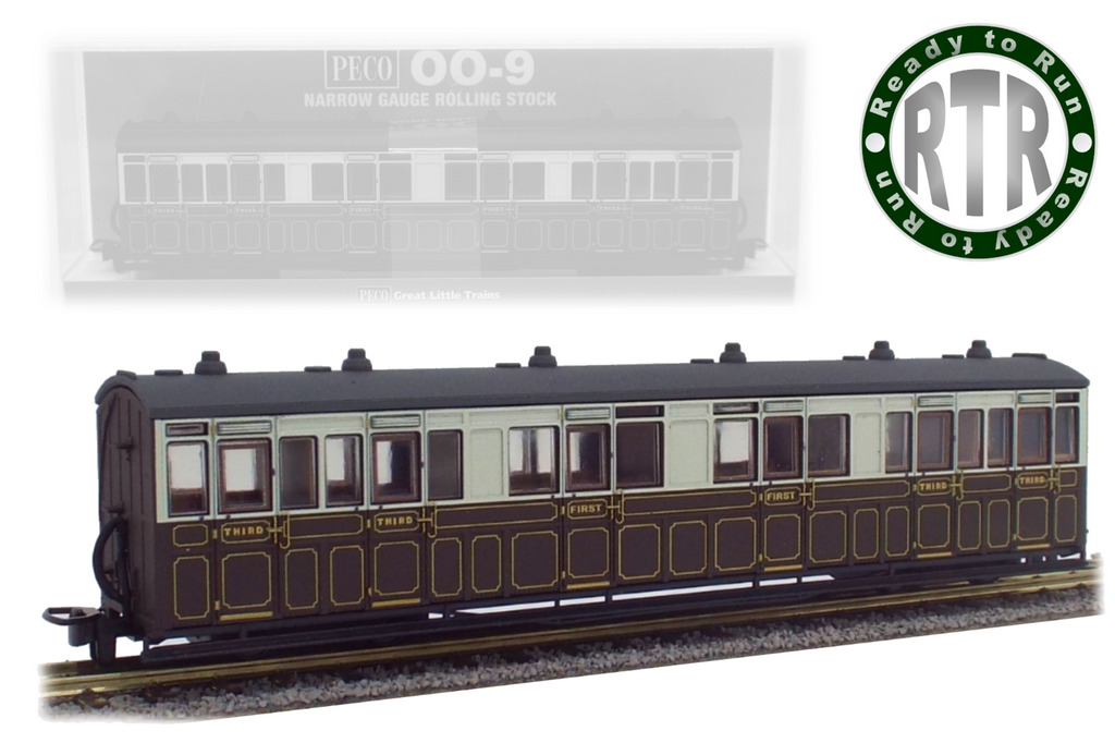 Composite Bogie Carriage - Brown and Cream