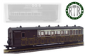 Brake-End Bogie Carriage - Brown and Cream